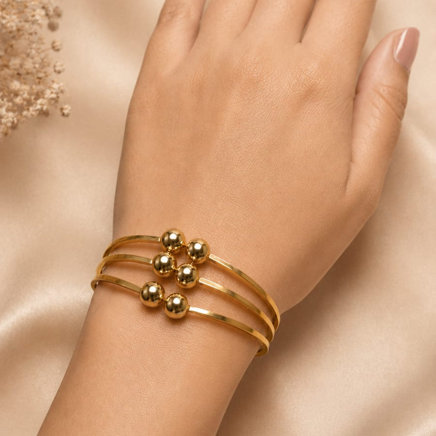 Orbit Gold Bangle
