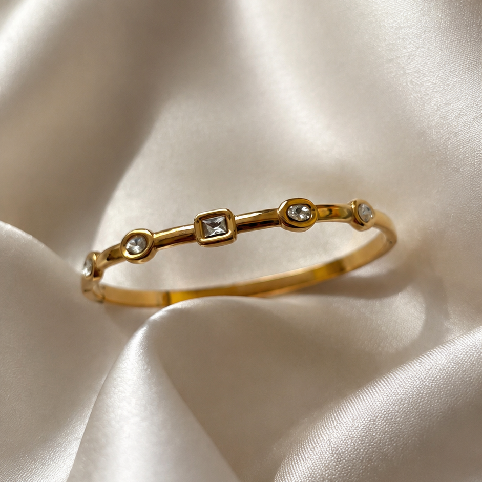 Minimal Crystal Bangle