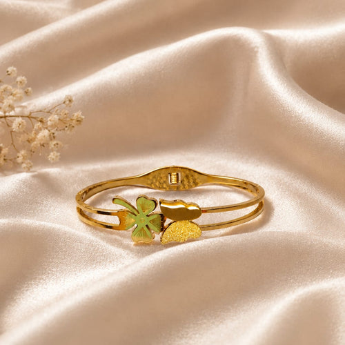 Clover Butterfly Bangle