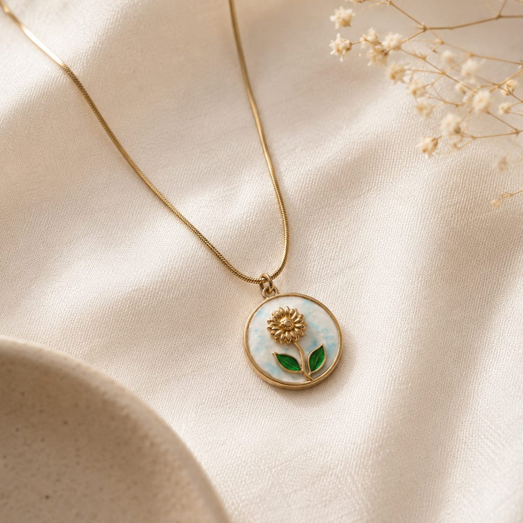 Daisy Blue Neck Chain