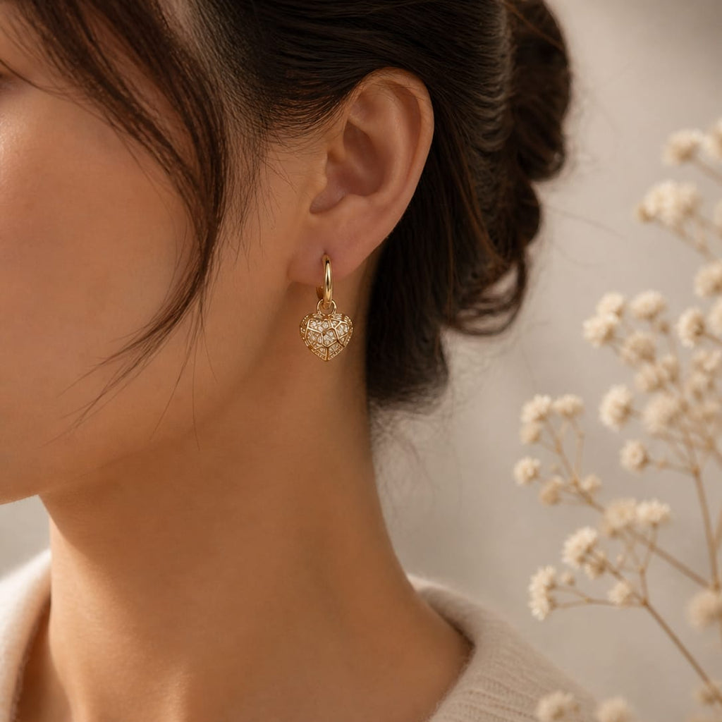 Heart Chest Loop Earring