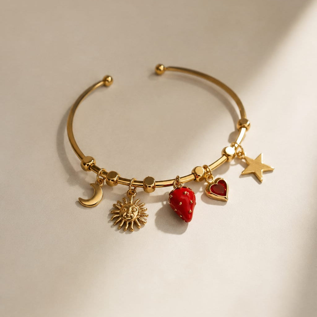 Strawberry Charm Bracelet