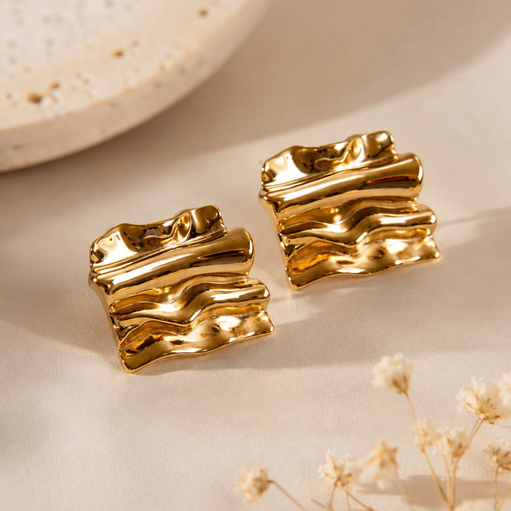 Tree Bark Earrings