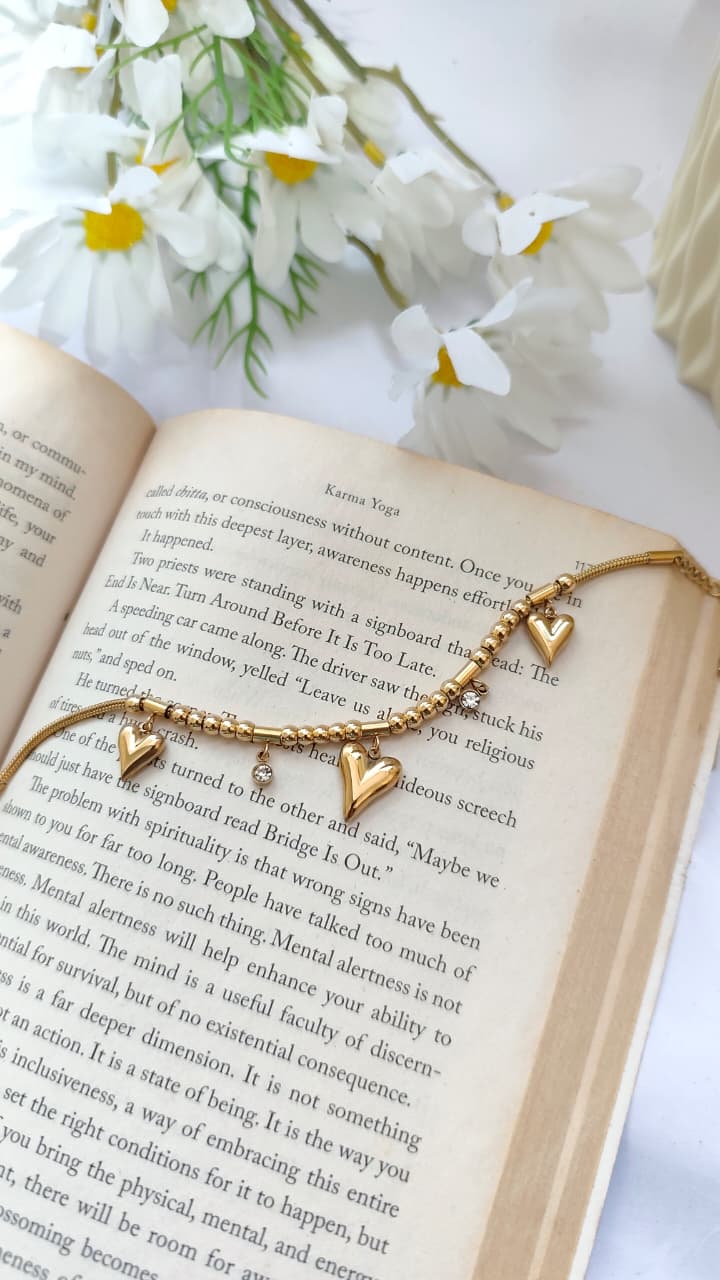 Heart Charm Bracelet