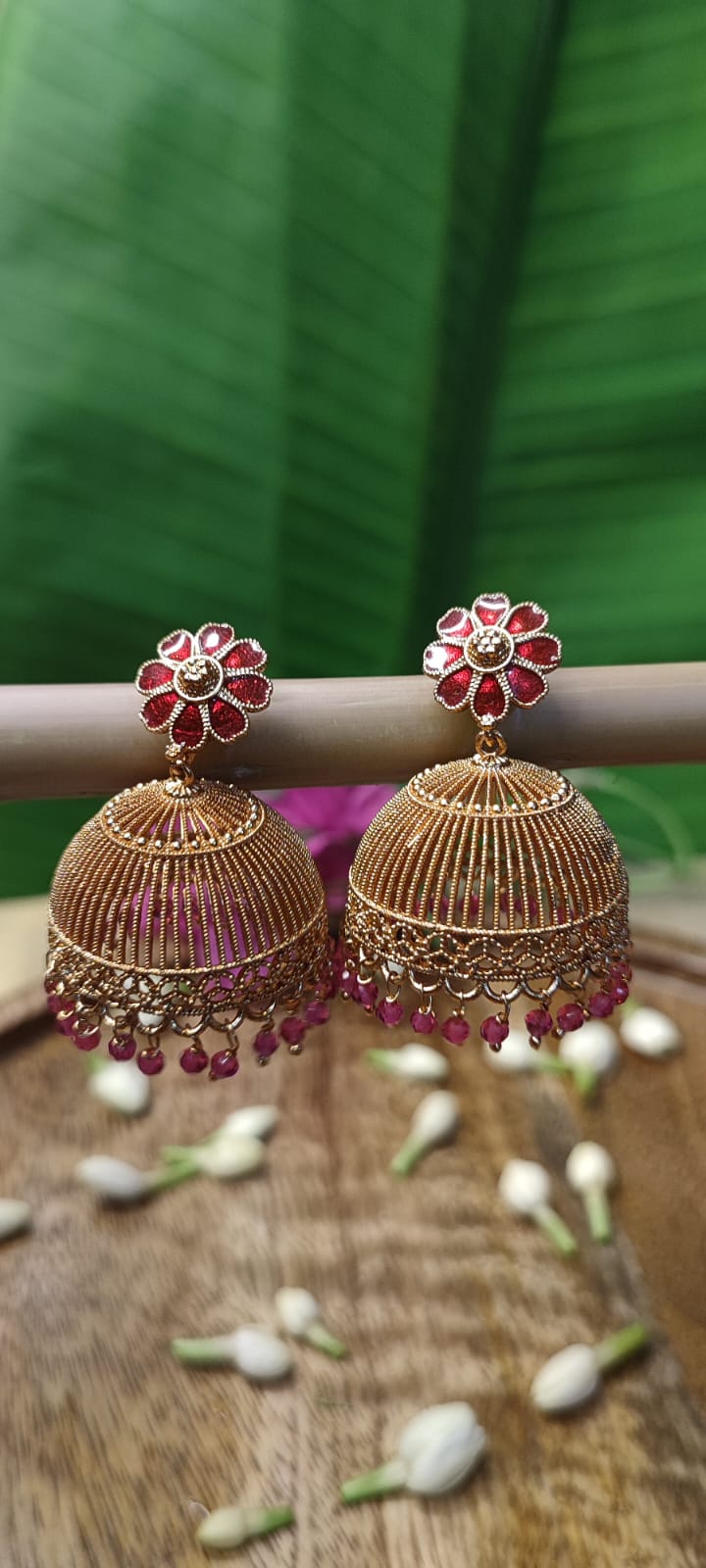 Floral Jhumka