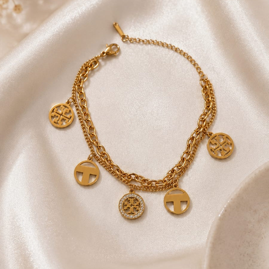Double Layer Charm Bracelet